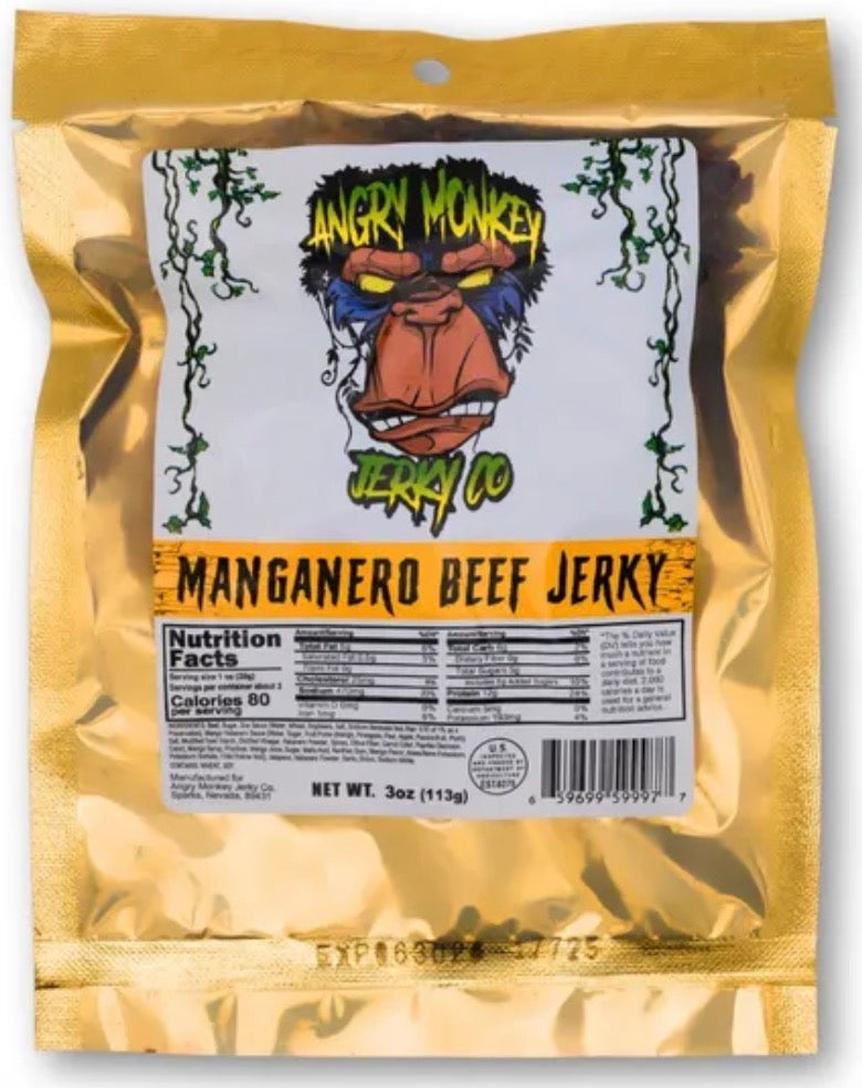 Angry Monkey Manganero Beef Jerky